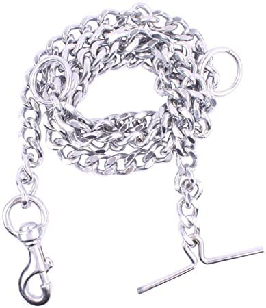 Caneuf Steel Dog Chain Silver with Heavy Hook for Dogs and Puppy | Leash Heavy Duty Dog Chain with Hook for medum Dogs and Puppy (10 Number) (B0B42HJQLB) Amazon Price History, Amazon Price Tracker