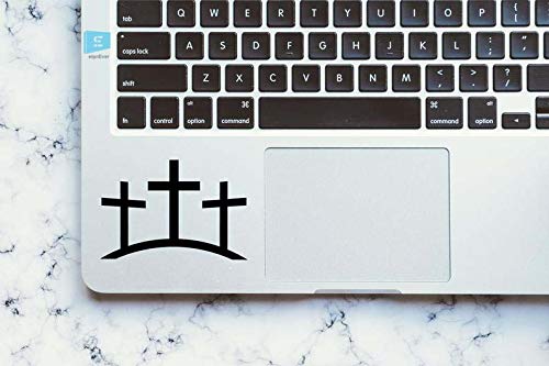 SIGN EVER Three Crosses & Hill Christian Symbol Stickers for Laptop Trackpad 15.6 14 13 Inches and All Models Laptop Sticker L x H 5.00 cm x 6.50 cm Pack of 2 (B084WMXQV2) Amazon Price History, Amazon Price Tracker