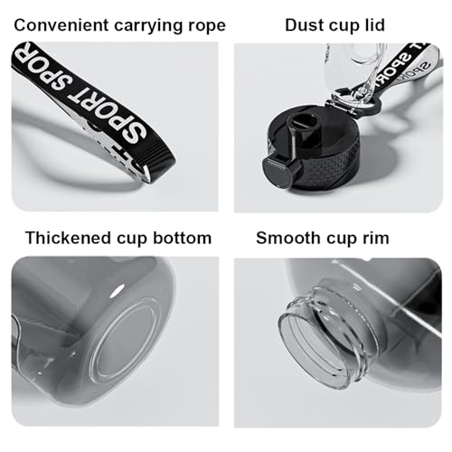 Bouteille d'eau réutilisable haute qualité sans BPA rose 1700ml