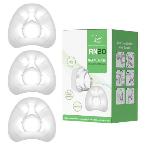 Airfit N20 Replacement Cushion Medium - 3Packs Air Fit Nasal Nose Mask Accessories Supplies Compatible with Original N20 Frame Optimized Comfort & Secure Seal