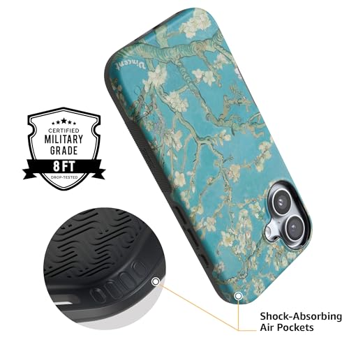 Coque iPhone 17 rigide antichoc Casely Van Gogh Fleur d'amandier MagSafe - 4