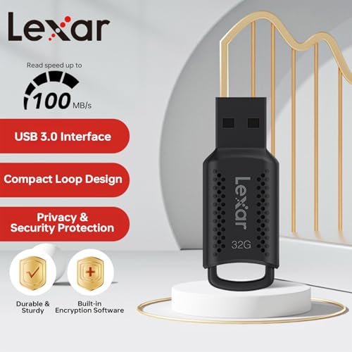 Image of Lexar Pen Drive 32GB JumpDrive V400 USB 3.2 Gen 1 Flash Drive, up to 100MB /s Read