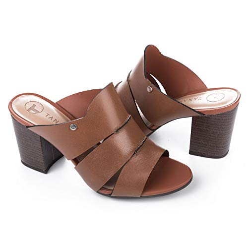 Tamanco Tanara Salto Bloco Oliva