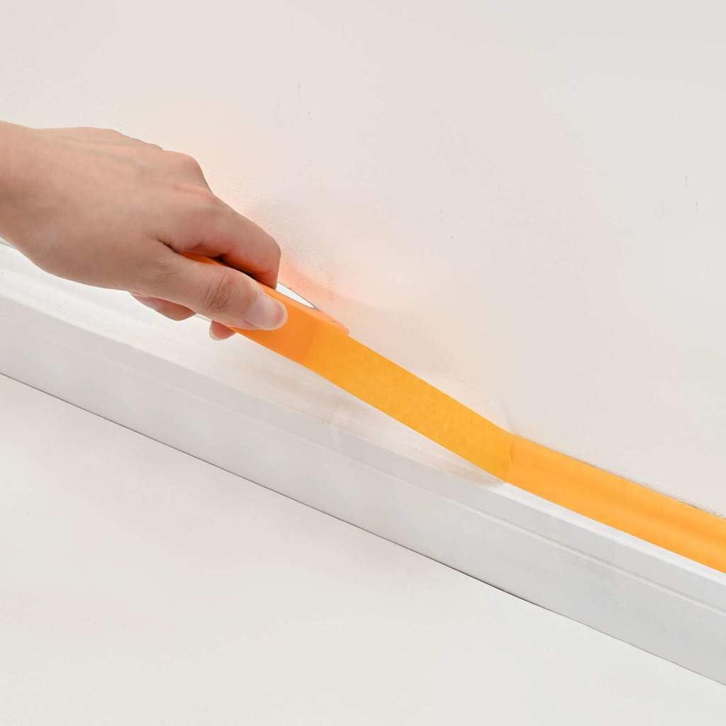 Malerklebebänder 6 Stück gelb, Papier, 25 mm x 50 m je Rolle, für Innen und Außen, sauber ablösbar, für Renovierung, Abdeckband, Heimwerker und Werkstatt