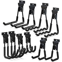 3-H Slatwall Zubehör, Slatwall Hooks & Hangers Multi Sizes, Slat Wall Heavy Duty Hanging Hooks Garage, Proslat Slatwall Accessories, Garage Storage, 10 Pack