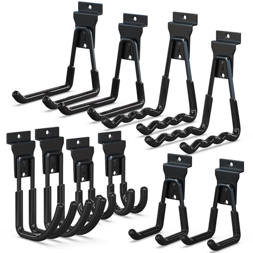 3-H Slatwall Hooks 10 Pack Heavy Duty Multi Sizes Slatwall Accessories
