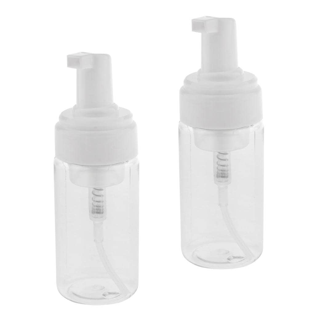 2x Refillable ABS Bottle Dispenser Liquid ABSing Pump Soap Bottle 100ml Clear-image-26