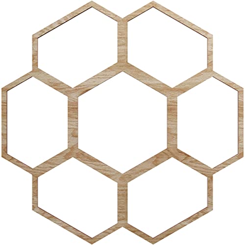 Image of Ekena Millwork 16 inchOD x 6 7 /8 inchID x 1 /4 inchT Florin Wood Fretwork Pierced Ceiling Medallion, Red Oak
