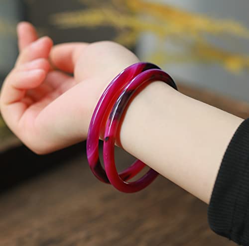 Image of Natural Agate Bracelet Bangle With Gift Box Free