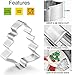 Christmas Cookie Cutters, 8Pcs Winter Holiday Cookie Cutter Set, Stainless Steel Metal Cutter with Gingerbread Men,Christmas Tree,Snowflake, Candy Cane, Angel, Santa Face,Stocking,Mitten