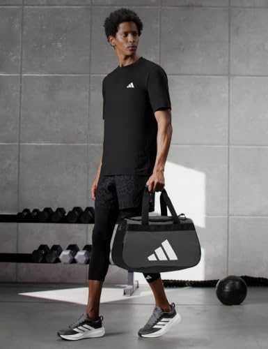 Image of adidas Power Gym Bag - Lightweight Small Duffel, Team Dark Grey /White /Black, OSFA