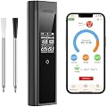 Smart Wireless Meat Thermometer Digital, 2 Probes, Advanced Bluetooth Food Thermometer for Cooking, IP67, Real-Time Monitoring & Smart Alerts with APP for BBQ, Grill, Oven, Smoker, Kitchen Gifts