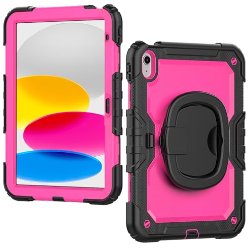 Coque iPad 11 2025 rose antichoc idéale pour la maison et les voyages