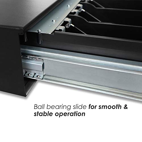 Beelta 18" Cash Drawer With Removable Tray, 5Bill/5Coin, Rj11 Cable, Key Lock, Dc24V, Standard Duty, Bk1816B #TOP3