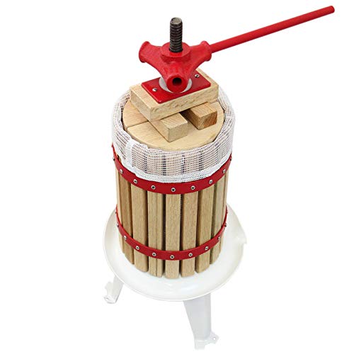 Fruit Press 12 Litre Wine Making Tool Cider Kit Grape Pear Apple Juice Berry - 3 x Free Press Bags KuKoo