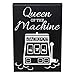 JennyGems Casino Gifts, Queen of the Machine Wooden Sign, Slot Machine Sign, Shelf Decor and Wall Hanging, Made in USA