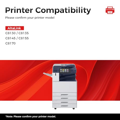 Image of Compatible with Xerox AltaLink C8130 C8135 C8145 C8155 C8170 Toner Cartridge Set 4-Pack High Capacity Replacement for Xerox 006R01746 006R01747 006R01748 006R01749 Printer Black Cyan Magenta Yellow