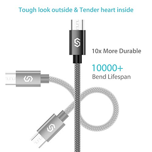 image for Micro USB Cable Android Charger - Syncwire [2-Pack 3.3ft] Super-Durabl