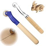 Hayaww Papier Perforator Werkzeug Rollschneider Für Papier Rollschneider Rollmesser Karton Stoff Leder Scrapbooking Karten Einladungen Bastelprojekte DIY Handarbeit Geschenkverpackung (A)