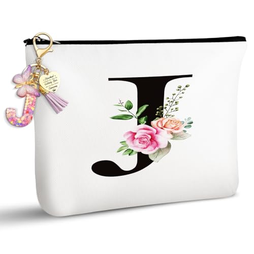 TUZELIYA Personalisierte Buchstaben A-Z Kosmetiktasche Geschenk für Frauen - Geburtstagsgeschenke für Frauen, Mädchen, Mütter, Beste Freundinnen und Brautjungfern