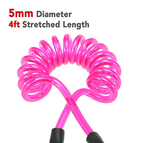 pedkit 4 pés trela do tornozelo surf elástico enrolado stand up paddle board perna corda prancha de