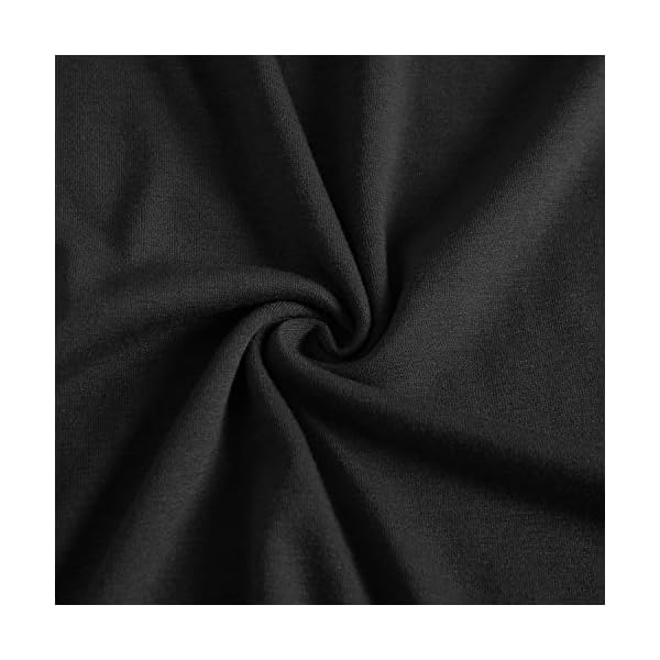 YATHON Women's Spaghetti Straps Party Sundress Casual Beach Summer Dresses (L, YT090-Black)