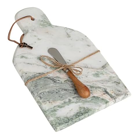 Creative Co-Op Marble and Wood Cutting Board Cover