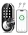 TEEHO TE341 Smart Keyless Entry Door Lock with App Control, Digital Keypad Bluetooth Electronic Deadbolt with Auto Lock, Easy Installation - Silver