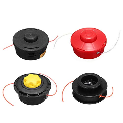 Trimmer Head 2 Line Universal Spool Mower Trimmer Head Strimmer Head Cutting Steel Mower Line For Home for String Trimmer Brushcutter (Color : Yellow, Size : One size)