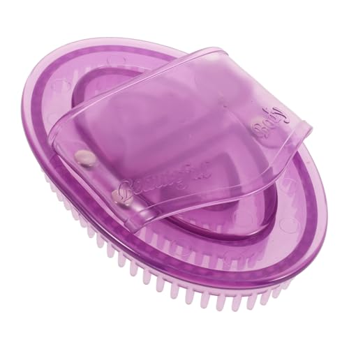VALICLUD Cepillo De Masaje Peine De Masajes Masaje De Acupunta Herramienta Masajeador Facial Accesorio De Masaje Masajeador De Brazos Profesional Suministro De Cuerpo Gel De Sílice Púrpura