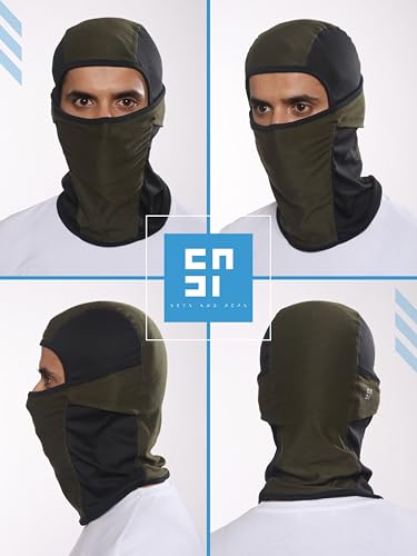Image of inchPack of 2 Black & Blue Premium Face Mask for Bikers I Breathable Full Face Cover Balaclava for Men I Helmet Mask for Dust Protection