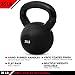 JFIT Kettlebell Weights Vinyl Coated Iron, 35 LB