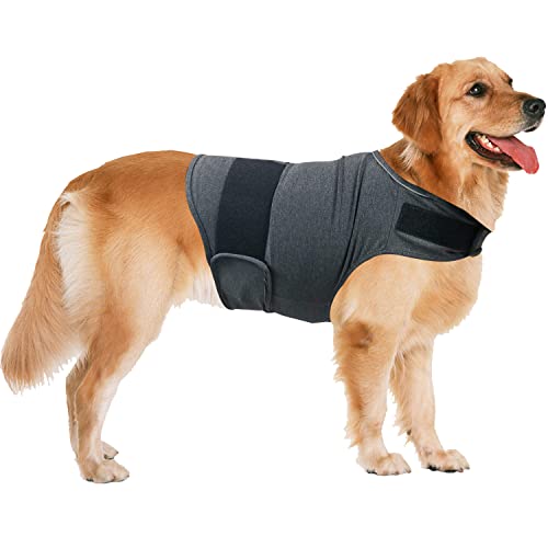 QIYADIN-Dog-Comfort-Dog-Anxiety-Relief-Coat-Breathable-Shirts-for-Dogs-Dog-Anxiety-Vest-Jacket-Warp-Puppy-Anxiety-Calming-Vest-Wrap-L
