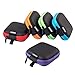 SUNGUY Custodia per Auricolari 5 Pack Piazza Piccolo Colorate Custodie per Auricolare Portatile per AirPods,Auricolare, Cavo USB, Schede SD e Altro (Rosso + Blu + Arancia + Viola + Verde)