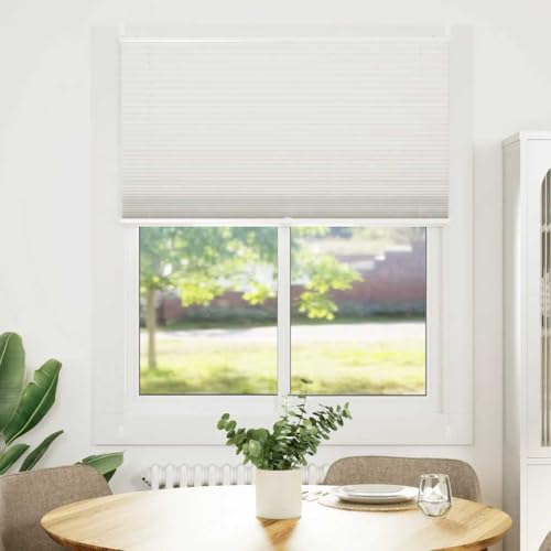 Store Plissé Blanc 100x150 Bloque Reflets sur Écran