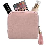 Jlobnyiun - Estuche para joyas de viaje con cierre de terciopelo, estuche de almacenamiento para collares, para estancia, playa, crucero, vacaciones