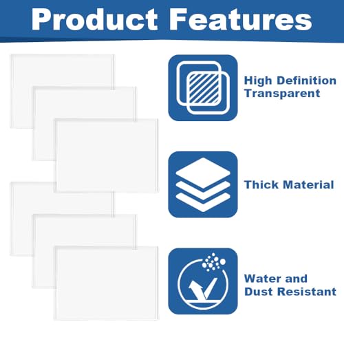 14 Pcs A5 Thickened Menu Holders, Transparent Plastic Box, Document Paper Organizers Case, Clear Poster Holder, Plastic Display Folders, for Office School Home Restaurant (Horizontal) - Image 4