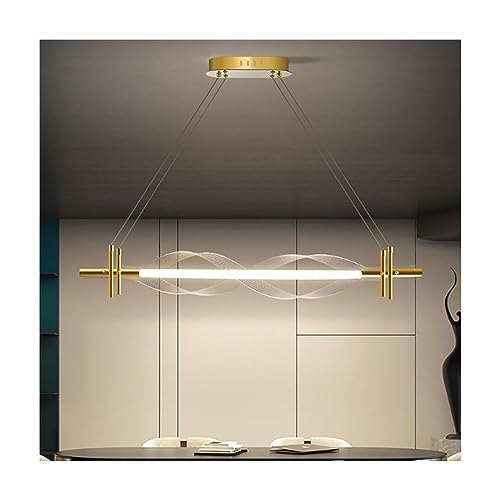 Lustre linéaire LED 44W or moderne réglable pour îlot de cuisine