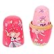 ULTNICE 6pcs russische Nesting Dolls Matroschka Holz Engel Stapeln Spielzeug Puppe