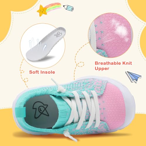 Image of LeIsfIt Toddler Shoes Boys Girls Wide Toe Box Breathable Slip-On Sneakers Kids Lightweight Barefoot Feel Shoes for Everyday Play