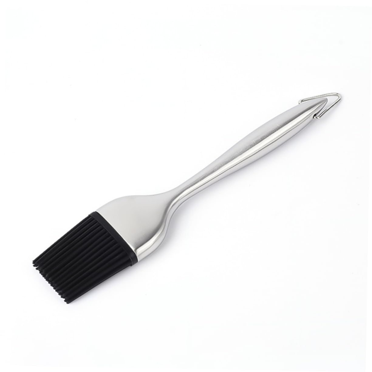 SUPVOX Stainless Steel Bbq Brush Set 8in/12in Silicone Oil Basting Brush for Outdoor Grill Bbq Cleaner Tools