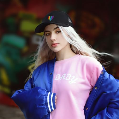 Image of Pride Hat Rainbow Caps LGBT Baseball Cap Pride Accessories Gay Stuff for Men Women