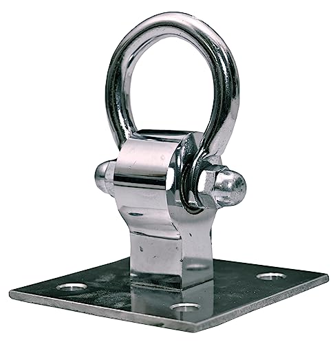 Stainless Steel Ceiling Kada With Anchor Fastener (Silver, 1 Piec...