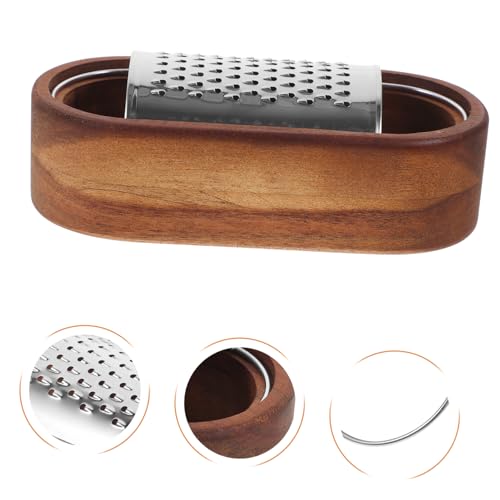 Rallador multifuncional de acero inoxidable y madera LIFKOME miniatura 4