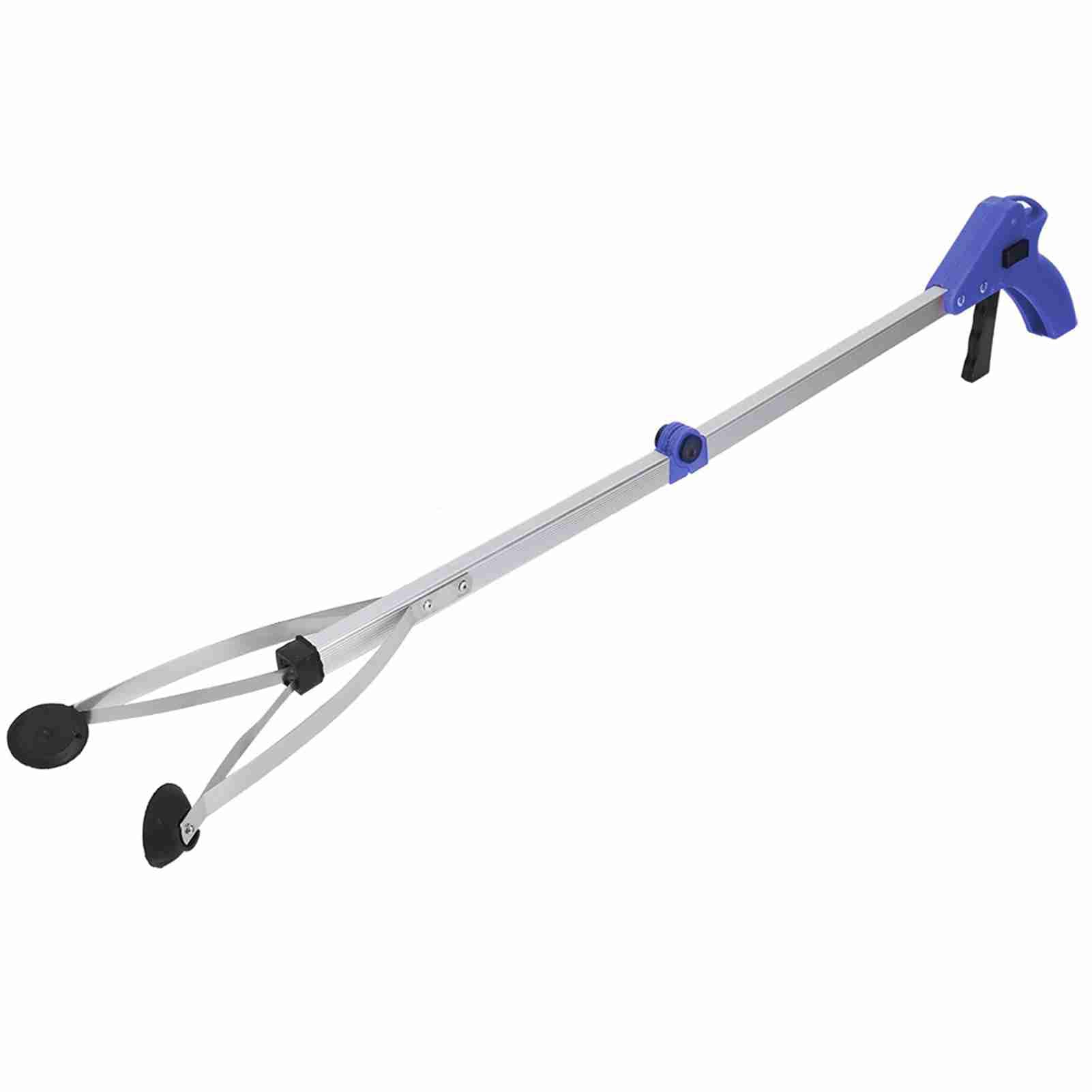 EIMSOAH Grabber Reacher Tool, Garbage Picker, Pick up Stick Grabber, Folding Trash Grabber for Trash Pick Up Stick, Litter Picker, Arm Extension (Blue Handle)-image-2