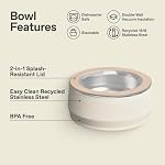 STANLEY Pet Bowl | 3-Cup (24 oz) Insulated Stainless Steel Dog & Cat Bowl | Splash-Resistant Lid | Dishwasher Safe | BPA-Free | Cream - Image 5