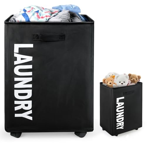 Reviews de Ropa sucia los 5 más buscados. 47 KTMOUW Cesto Ropa Sucia,con Cuatro Ruedas Giratorias,80 L Cesto de Ropa Sucia Plegable de Gran Capacidad,con Asa Cesto de Ropa Sucia,Apto Para Baño,Dormitorio,Negro