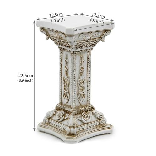 Mini piliers romains grecs avec base stable pour pot de fleur et décoration extérieure - 5