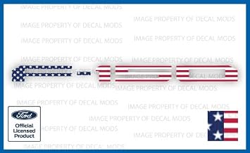 2021-2026 F150 Tailgate Insert Decals Letters Inlays Indent Stickers Thin Decal [NOT Raised Letters] for Ford F150 2021-2026 USA Flag | FG2A2