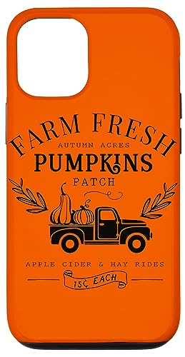 Coque pour iPhone 14 Farm Fresh Pumpkin Cute Vintage Fall